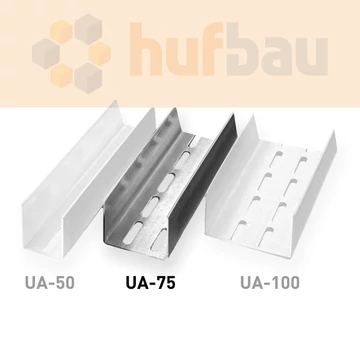 Merevítőprofil - 2 mm UA75 - 3 m