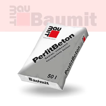 Baumit PerlitBeton száraz, előkevert hőszigetelő beton 50l