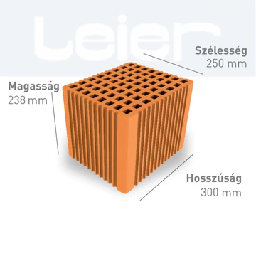 LEIERTHERM 25/30 AKU MD hanggátló tégla