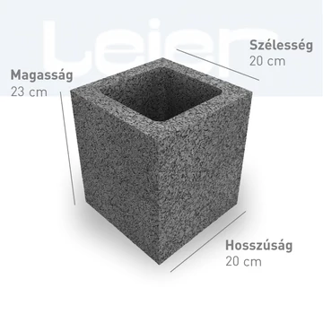 LEIER Pillérzsaluzó elem 20