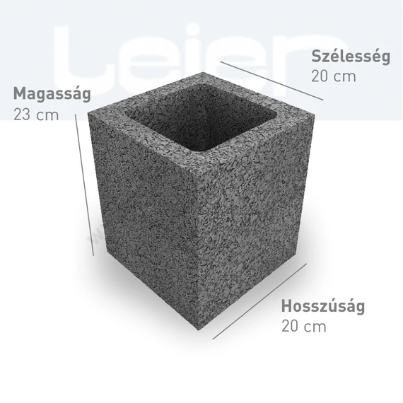 LEIER Pillérzsaluzó elem 20